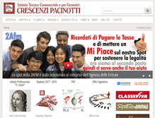 Tablet Screenshot of crescenzipacinotti.it